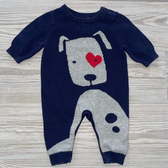 GAP Other - ⭐️0-3 Months Baby Gap Baby Boys Knit Long Sleeve Jumpsuit ⭐️